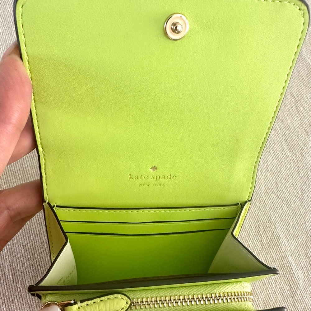 Kate Spade Chartreuse Leather Accessory - Picture 6 of 7